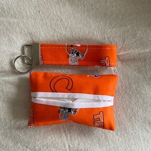 Clemson Tigers Key Fob and Tissue Holder
